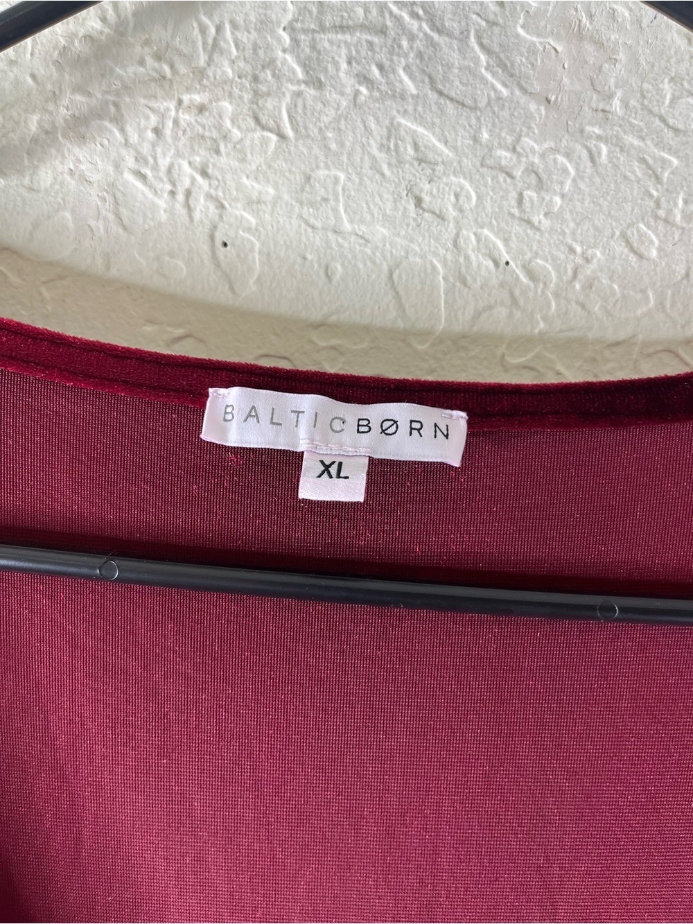 Baltic Born Sofia Velvet Wrap Maxi Dress in Mulberry Burgundy - Picture 15 of 16
